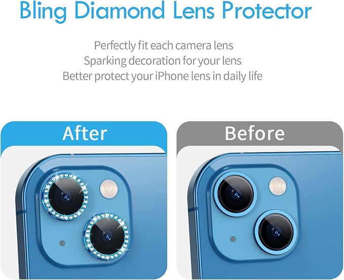 Bling Diamond Individual Camera Lens Protector - Image 6