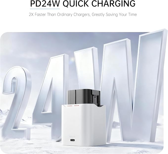 Charging Station for Ring Quick Release Battery Pack, 24W Fast Charger for - Image 5