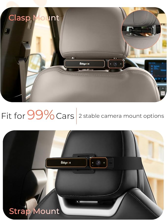 Wireless Baby Car Camera, Babyvue BV6 1080P HD Baby Car Monitor - Image 9