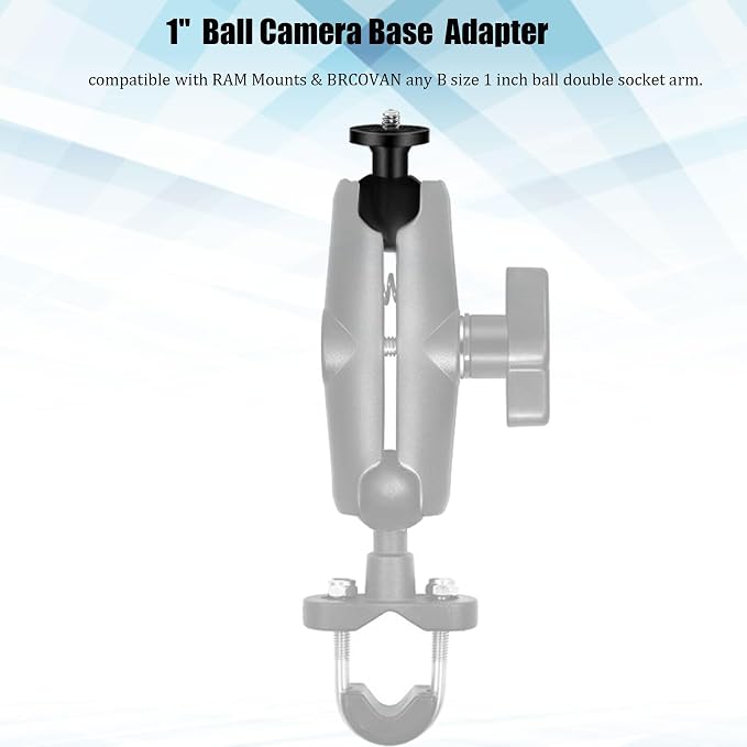 2PC Aluminum Alloy 1" Ball Mount Adapter - Image 4