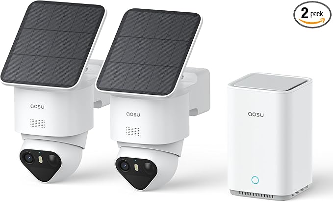 aosu T2 Ultra 4K Security Cameras Wireless Outdoor, 2 Cam Kit, Smart Home by AOSUSecurityOffical