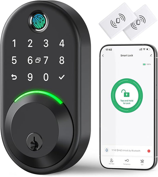 Smart Deadbolt Door Lock with Keypad:Yamiry Fingerprint Keyless Entry Deadbolt by YAMIRY