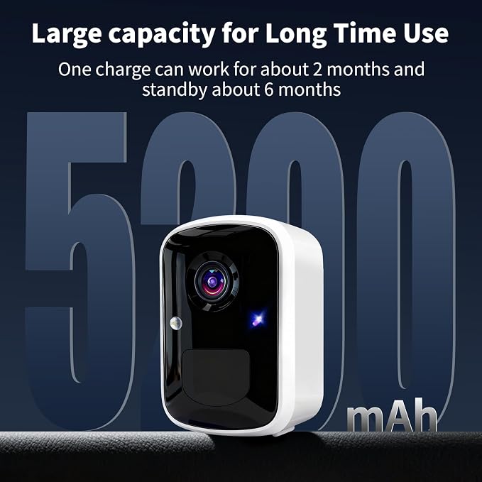 Goalake 2026 Upgraded Wireless Security Camera 5MP 2.5K, Battery Powered - Image 8