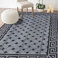 SAND MINE Reversible Mats, Plastic Straw Rug, Modern Area Rug, Large Floor Mat by SANDMIND