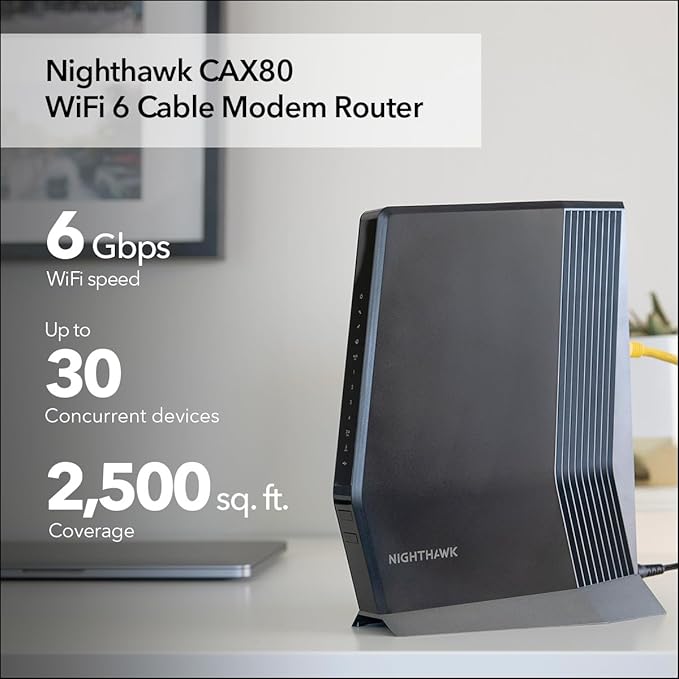 NETGEAR Nighthawk Cable Modem and WiFi 6 Router Combo - Image 2