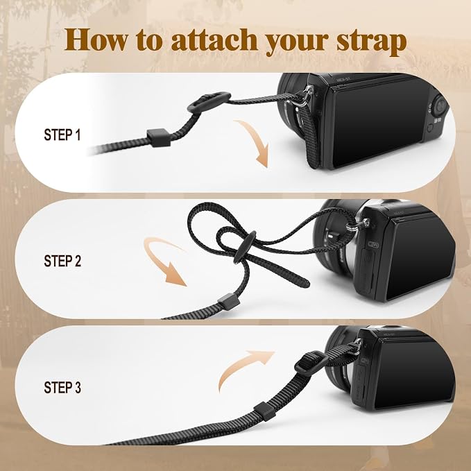 1.8”Wide Camera Strap, Fashionable PU Leather Camera Strap - Image 8