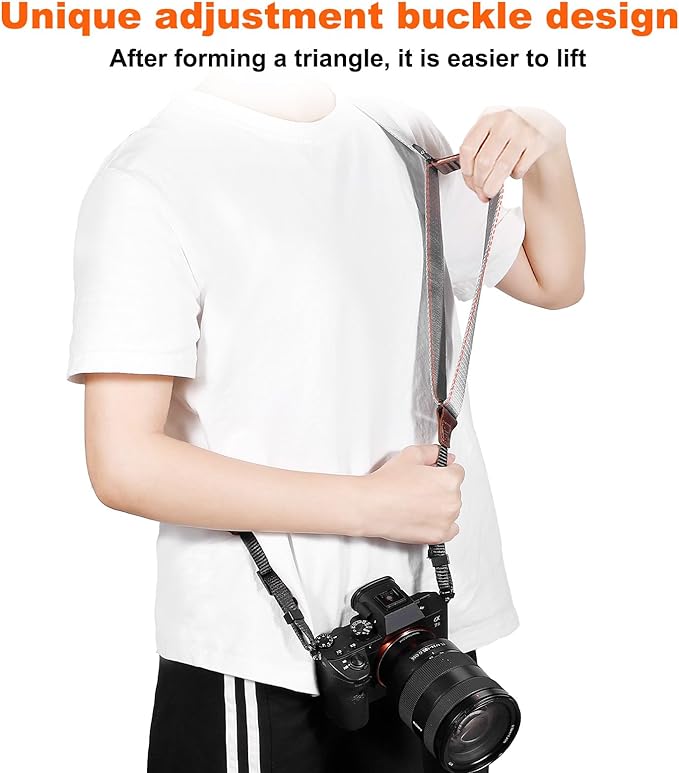 Camera Strap for Photographers, Adjustable Nylon Camera Shoulder Strap Crossbody - Image 5