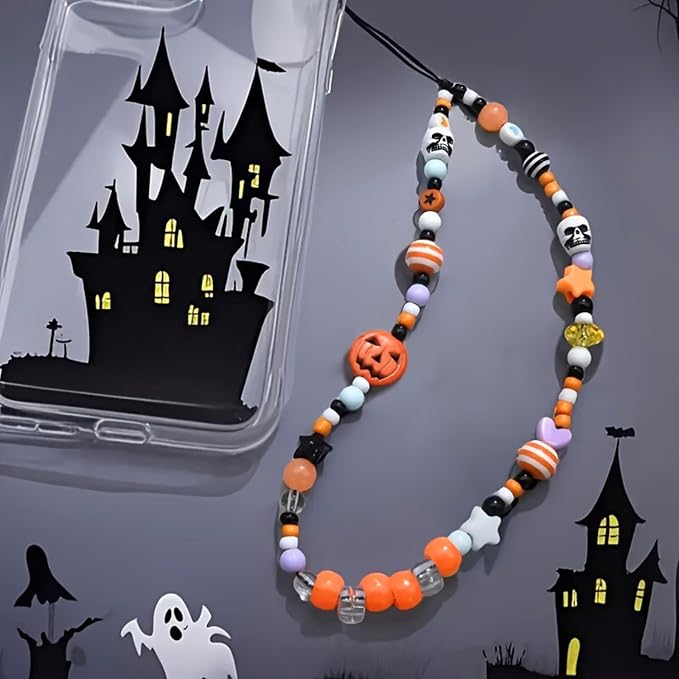 Cute Beaded Camera Wrist Strap for Phone, Digital Camera Charm Lanyard - Image 3