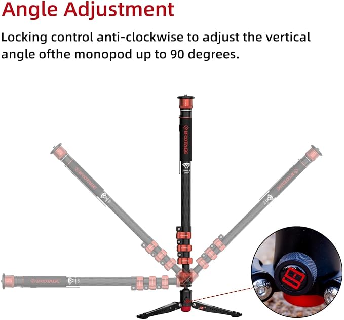 IFOOTAGE Cobra 3 C180F, Camera Monopod - Image 3