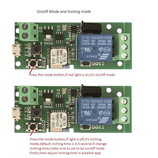 Updated WiFi Wireless Smart Switch Inching Self-Locking Relay Module, Set - Image 6