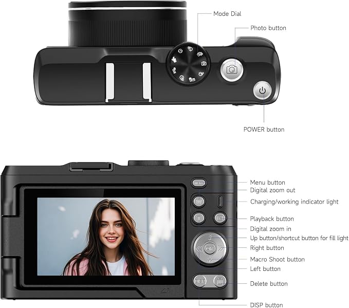 Digital Camera 4K for Photography, 50MP Vlogging Camera for YouTube Video - Image 6