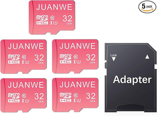 JUANWE 32GB Micro SD Cards 5 Pack Memory Card, SDHC High-Speed U1 SD Card by JUANWE