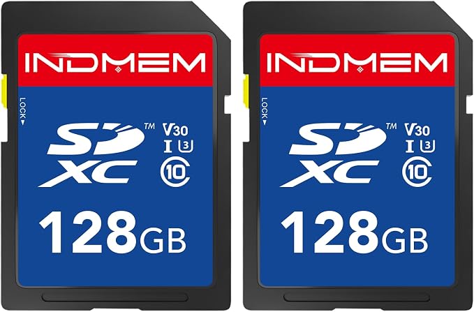 128GB SD Card 2Pack, High Speed up to 90M/S, SDXC UHS-I Memory Cards, Full HD & by elecacc