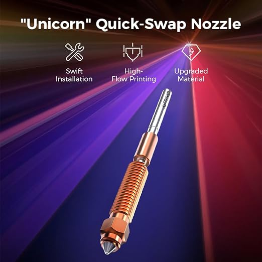 Creality Official K1C/ K1 SE Nozzle, 0.4mm 2PCS Quick-Swap 3D Printer Nozzle Kit - Image 2