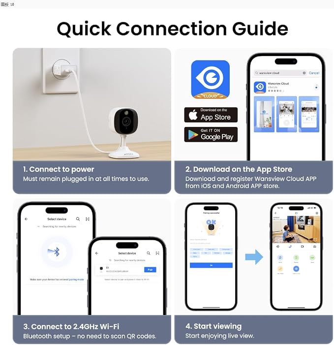 AOQEE 2K Cameras for Home Security-Outdoor/Indoor Camera for - Image 9