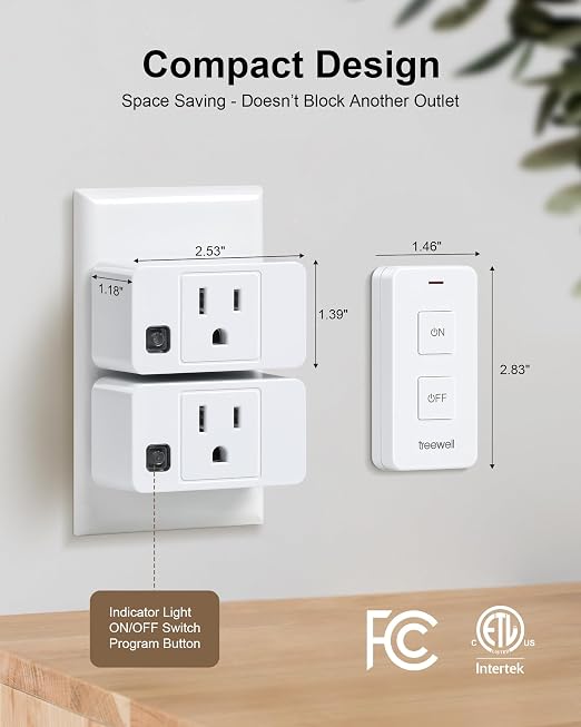 Remote Control Outlet with 2 Remotes, 200FT Long Range Wireless On Off Switch - Image 6