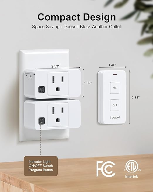 Remote Control Outlet with Portable Magnetic Switch, 200FT Long Range Wireless - Image 6