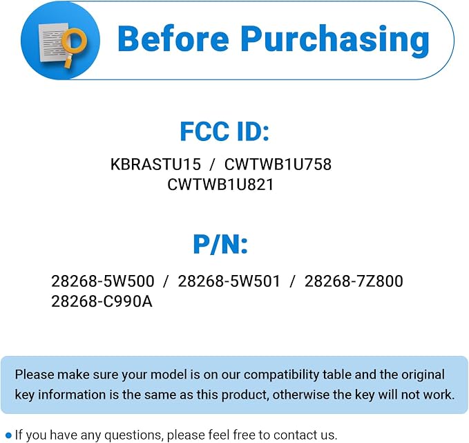 Key Fob Keyless Entry Remote Compatible - Image 3
