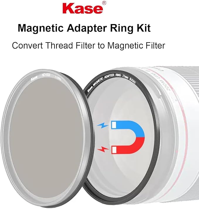 Kase 112mm Magnetic Lens and Filter Adapter Ring Kit - Image 2