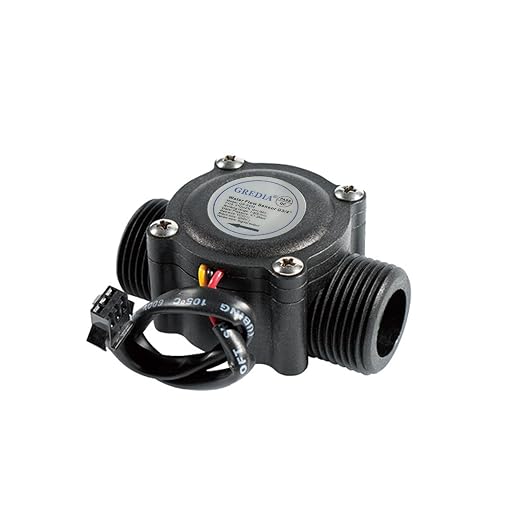 3/4" Water Flow Sensor Food-Grade Switch Hall Effect Flowmeter Fluid Meter - Image 2