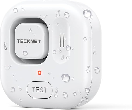 TECKNET Water Leak Detectors for Home, 120dB Water Sensor Alarm Leak Detector by Tecknet
