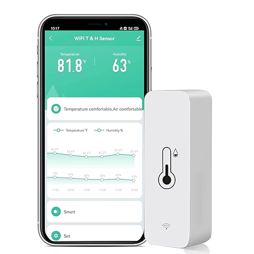 WiFi Temperature Humidity Sensor: Wireless Temperature Humidity Monitor by SENCKIT