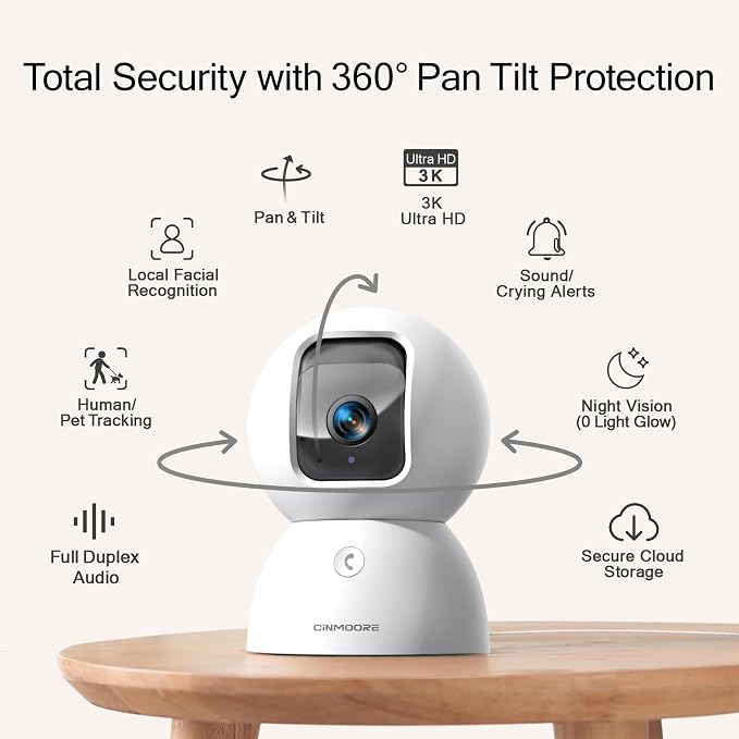 5G Security Camera Indoor, 3K Pet/Dog Camera - Image 6