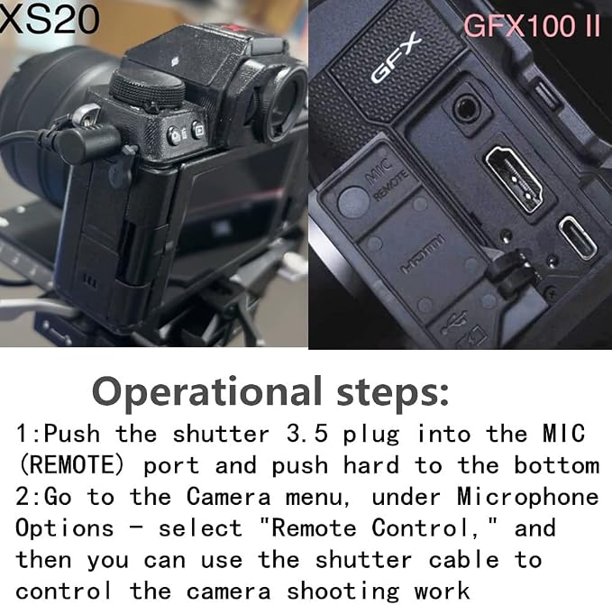 for Fuji gfx100II/GFX100RF Cable Release Wire Shutter Button Shooting - Image 4