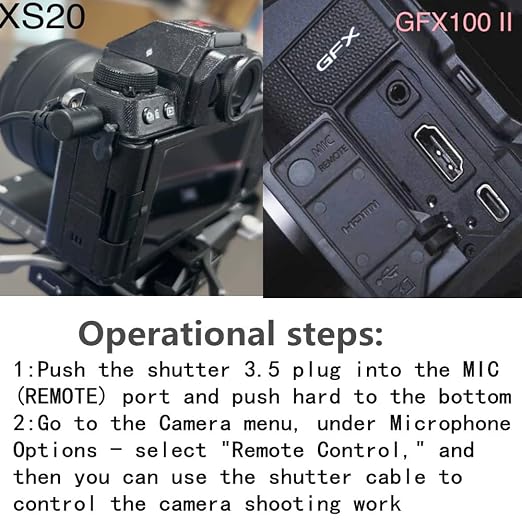 RSS-3.5mm DJI Ronin for Fuji GFX100II/xt50/xs10/x-s20/gfx100RF Cable for DJI - Image 5