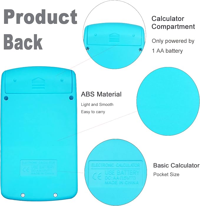 Basic Calculator Dual Power 8 Digit Desktop Calculator - Image 3