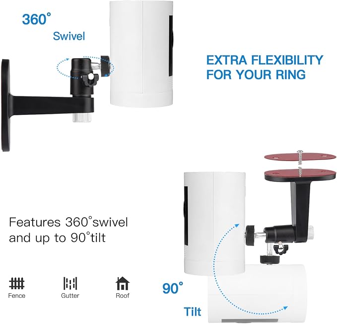 2Pack Adjustable Security Wall Mount Bracket - Image 4