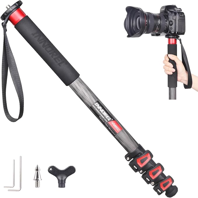 Camera Monopod INNOREL VM60C Carbon Fiber Portable Compact Lightweight Travel by INNOREL