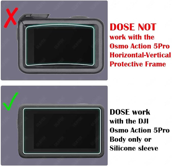 ULBTER Screen Protector for DJI OSMO Action 5 Pro Camera + Lens cap Cover - Image 2