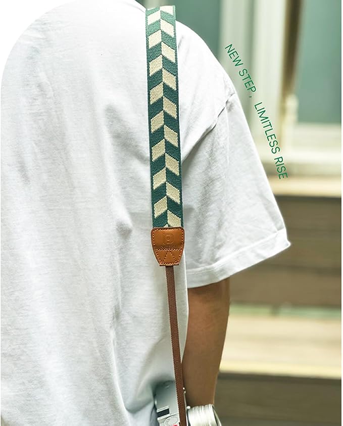 Camera Strap Camera Belt Adjustable Cotton Leather Camera Shoulder Neck Strap - Image 6