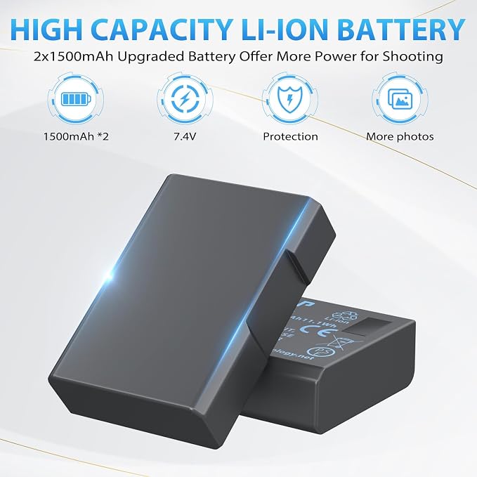 LP EN-EL14 EN EL14a Battery Charger Pack, P7800 & More - Image 3