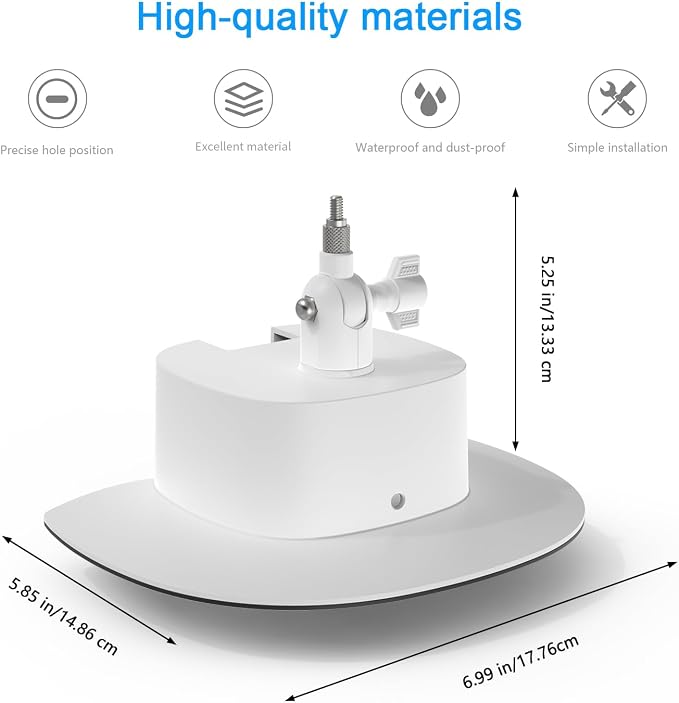 Rain Sun Shield Cover with Adjustable Mounting Bracket Compatible with eufy - Image 2