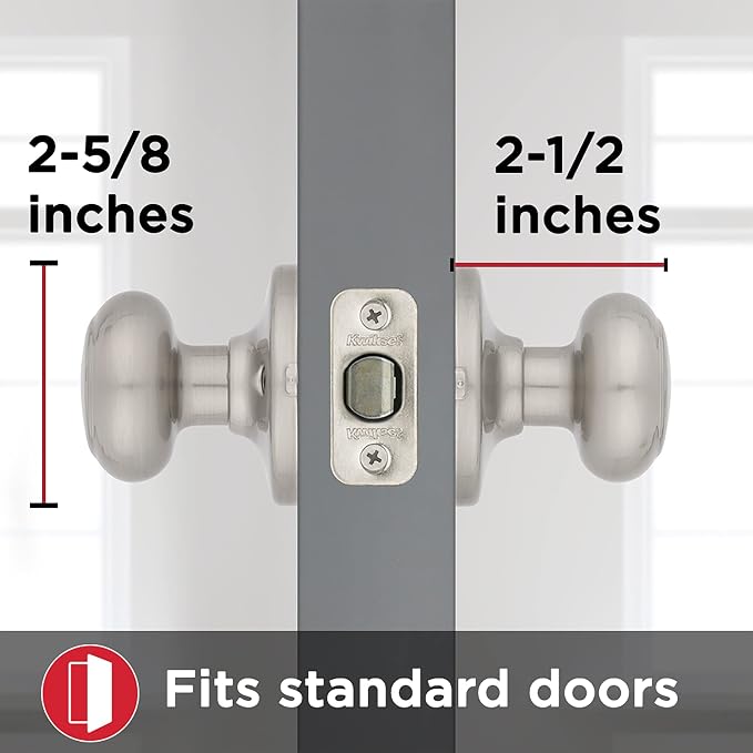 Kwikset Cove Interior Passage Door Knob, Handle - Image 7