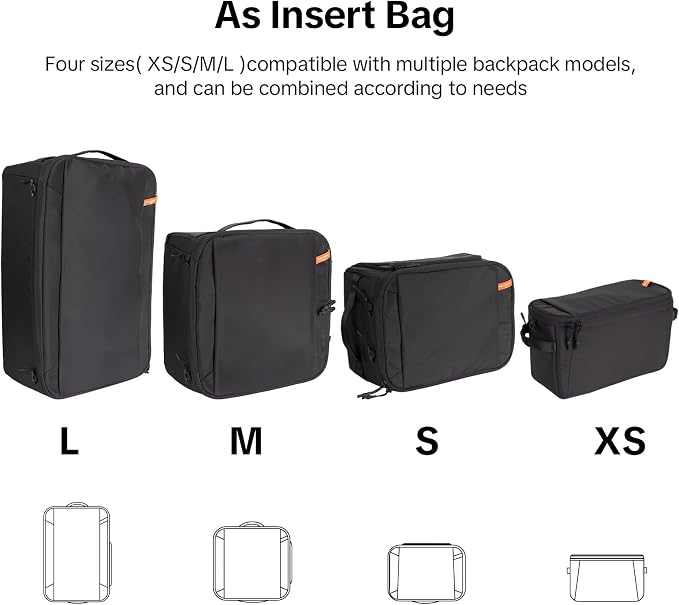 PGYTECH Large Camera Insert Bag, Waterproof Lens Pouch - Image 4