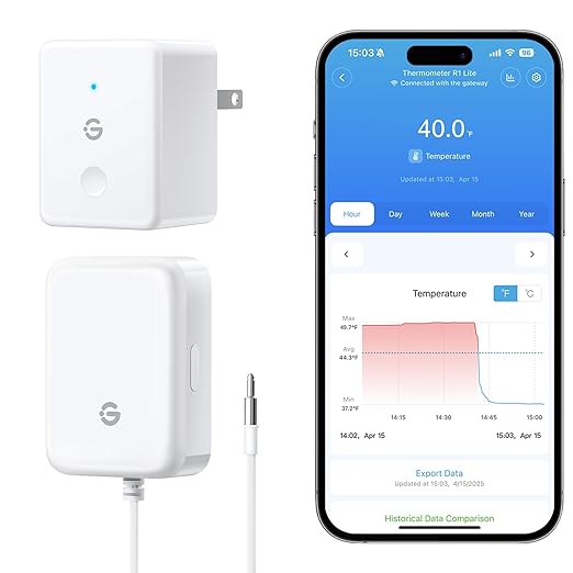 GoveeLife WiFi Refrigerator Thermometer by GoveeLife