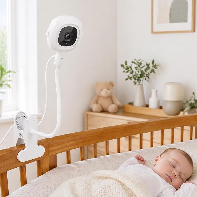 Baby Monitor Stand for Nanit Pro/Plus, Flexible Gooseneck Clip Mount - Image 4