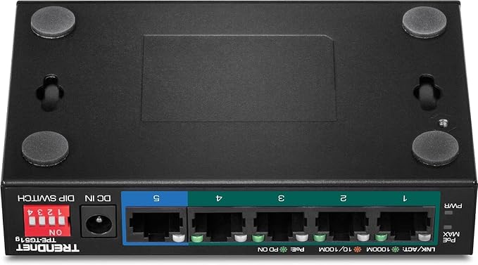 TRENDnet 5-Port Gigabit PoE+ Switch, NDAA + TAA Compliant, Camera DIP Switch - Image 2