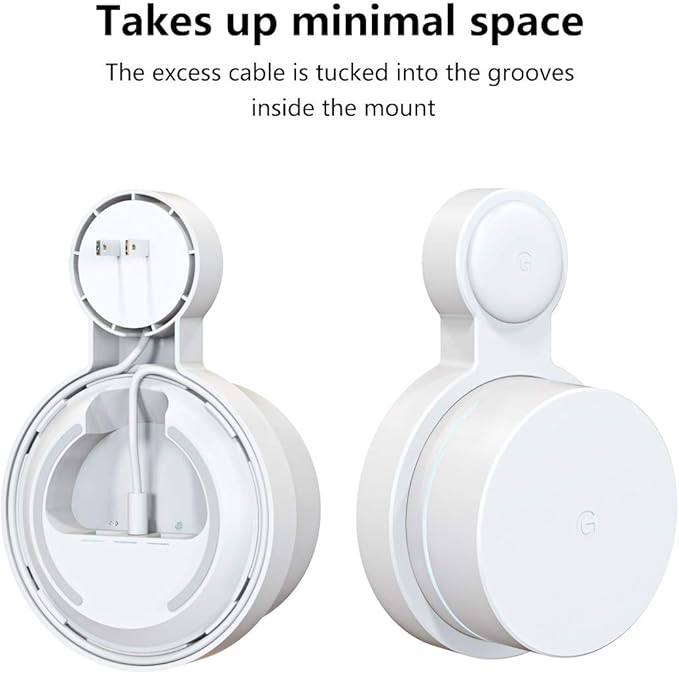 Pefecon Outlet Wall Mount for Google WiFi AC1200, No Messy Wires Space Saving - Image 3