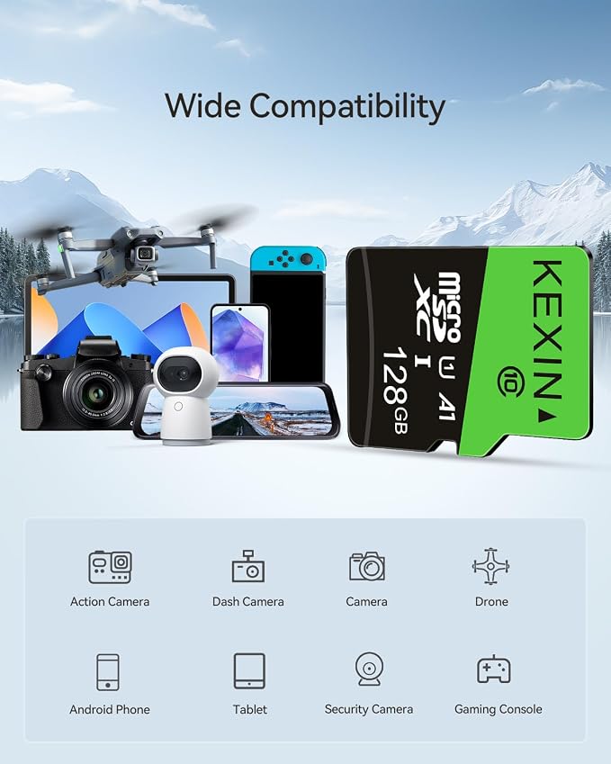 KEXIN 128GB Micro SD Card 5 Pack - Image 4