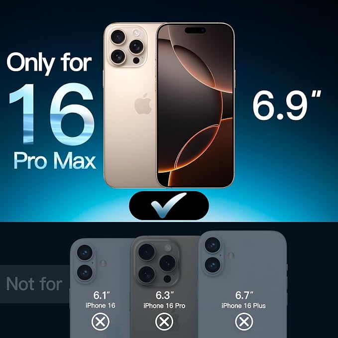 JETech Screen Protector for iPhone 16 Pro Max 6.9-Inch - Image 2