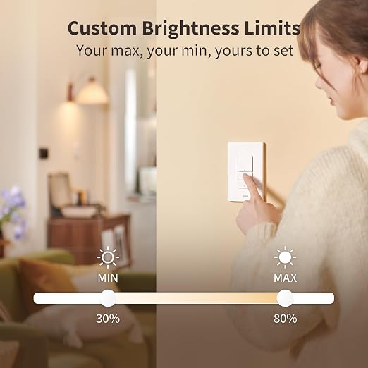 Aaqara Smart Dimmer Switch H2, 2-in-1 Neutral, Thread/Zigbee Support, Silent - Image 6
