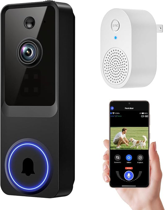 1080p Wireless Wi-Fi Video Doorbell Camera by Unknown