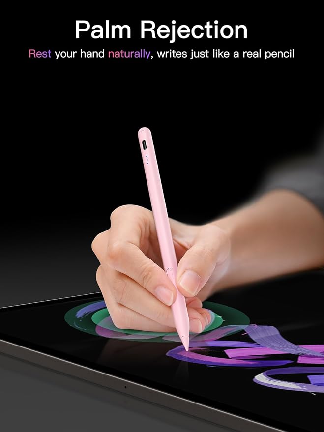 Stylus Pen for ipad 2018-2026, USB-C Fast Charging Pencil, Pixel-Perfect Tilt - Image 8