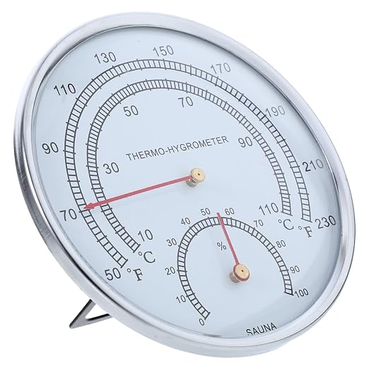 Sauna Thermometer and Hygrometer Indoor Temperature and Humidity Monitor by DIYEAH