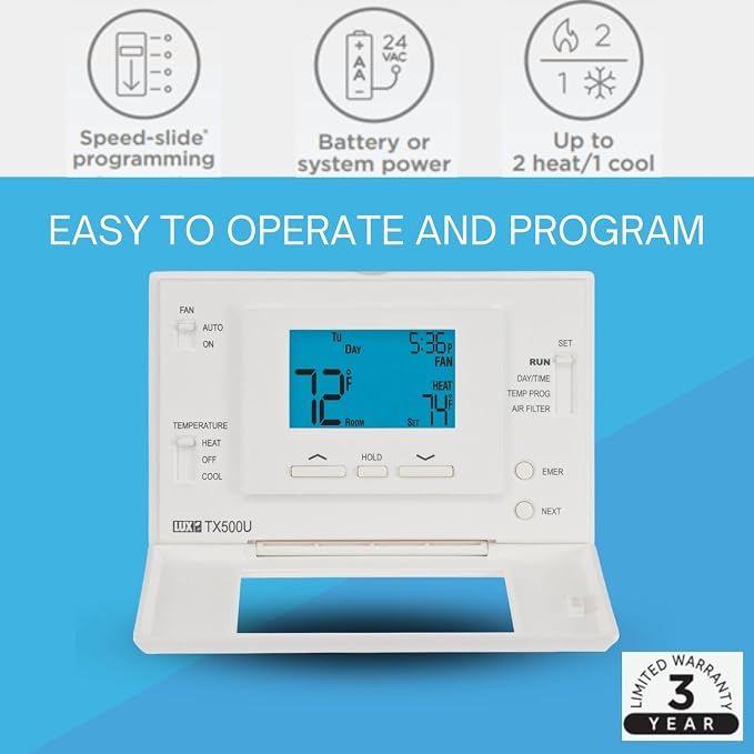 Lux Thermostat Program 5-2 Day - Image 2
