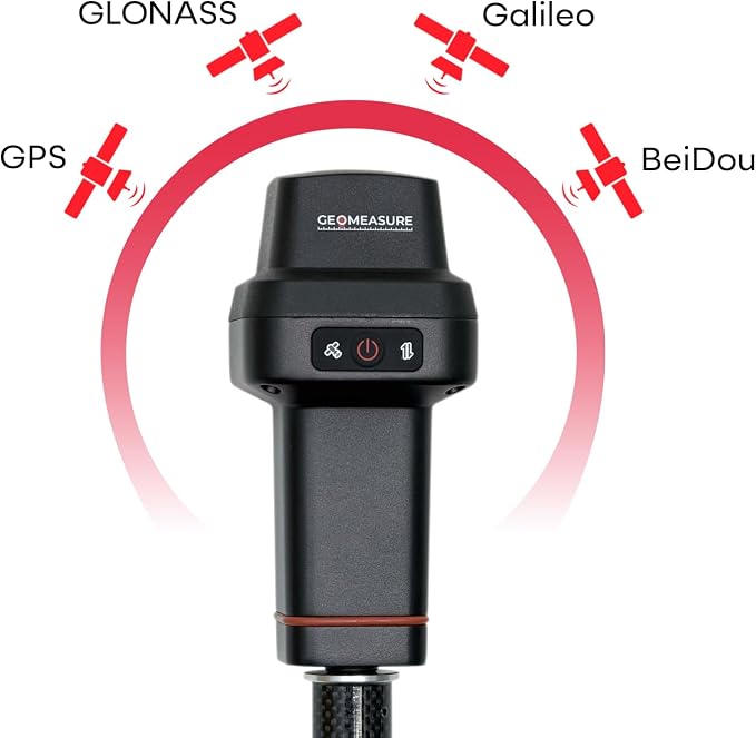 GEO-Measure RTK GNSS Survey Equipment, Handheld GPS Rover Receiver - Image 4